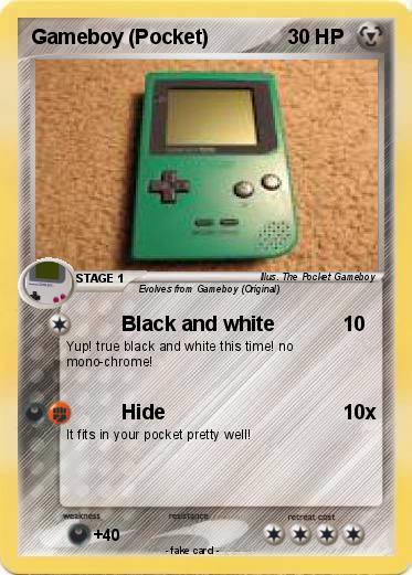 Pokemon Gameboy (Pocket)