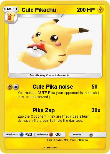Pokemon Cute Pikachu