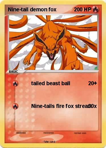 Pokemon Nine-tail demon fox