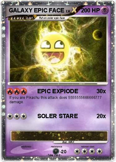 Pokemon GALAXY EPIC FACE
