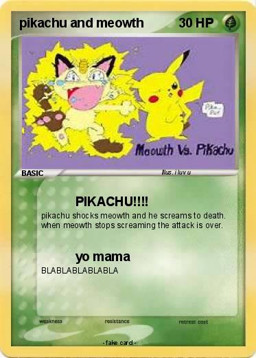 Pokemon pikachu and meowth