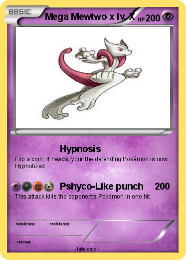 Pokemon Mega Mewtwo x lv. X