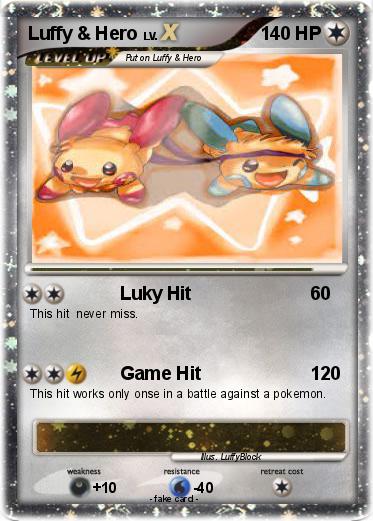 Pokemon Luffy & Hero