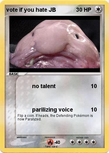 Pokemon vote if you hate JB