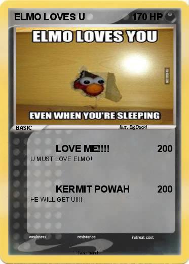 Pokemon ELMO LOVES U