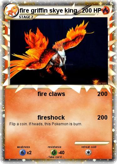 Pokemon fire griffin skye king