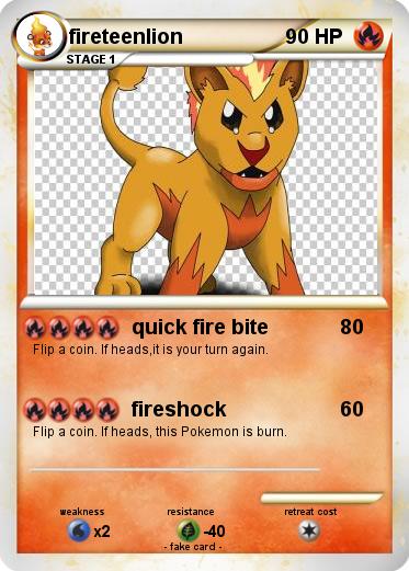 Pokemon fireteenlion