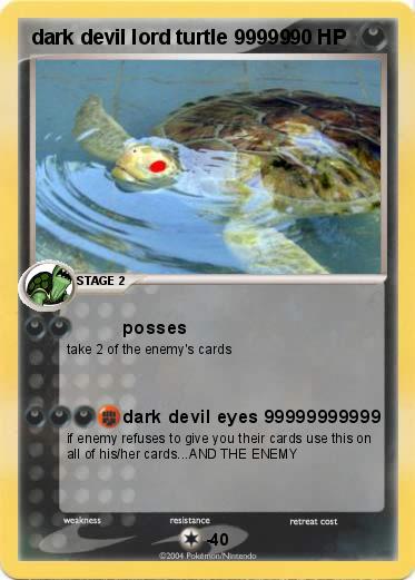 Pokemon dark devil lord turtle 99999