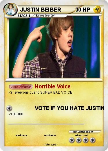 Pokemon JUSTIN BEIBER