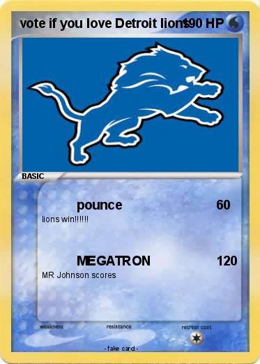 Pokemon vote if you love Detroit lions