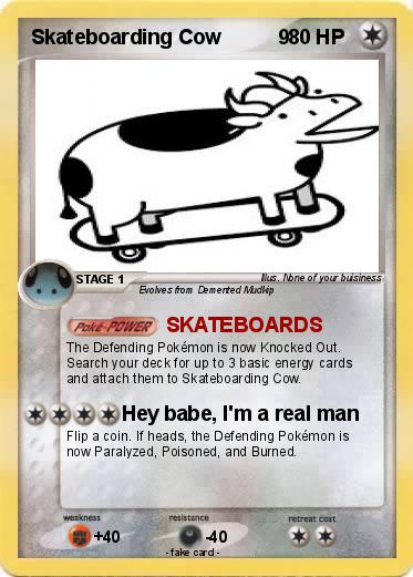 Pokemon Skateboarding Cow          9