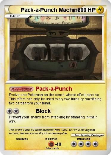 Pokemon Pack-a-Punch Machine