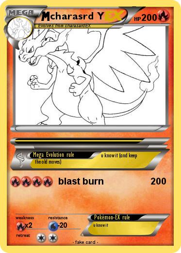 Pokemon charasrd Y