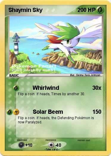 Pokemon Shaymin Sky