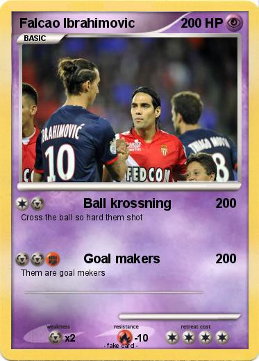 Pokemon Falcao Ibrahimovic