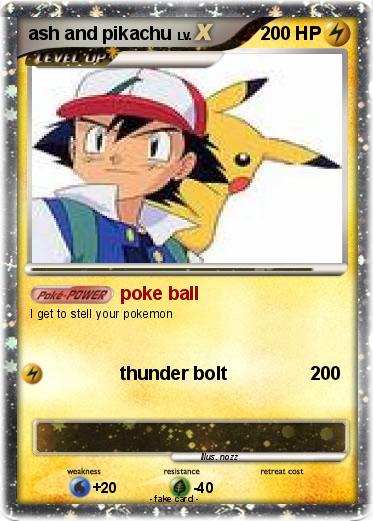 Pokemon ash and pikachu
