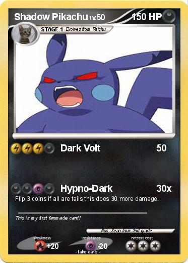 Pokemon Shadow Pikachu