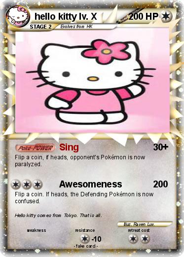 Pokemon hello kitty lv. X