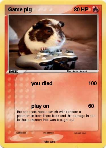 Pokemon Game pig