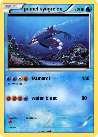 Pokemon primel kyogre ex