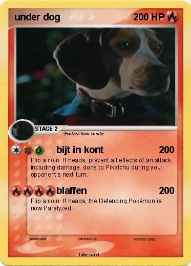 Pokemon under dog