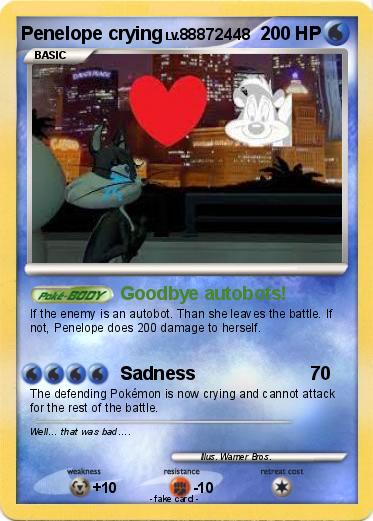 Pokemon Penelope crying