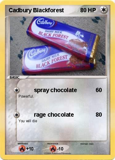 Pokemon Cadbury Blackforest