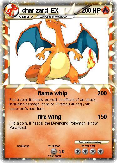 Pokemon charizard  EX