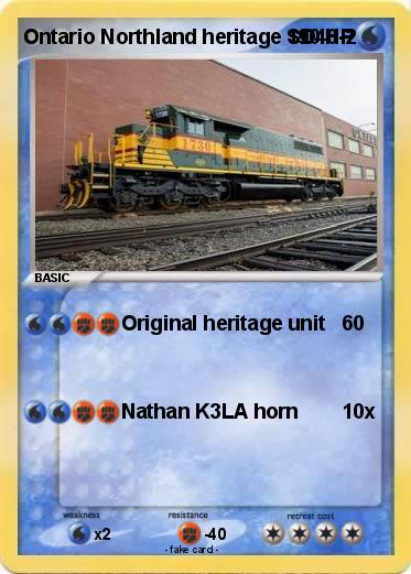 Pokemon Ontario Northland heritage SD40-2