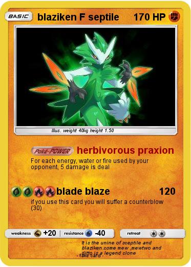 Pokemon blaziken F septile