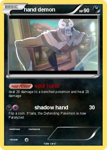 Pokemon hand demon