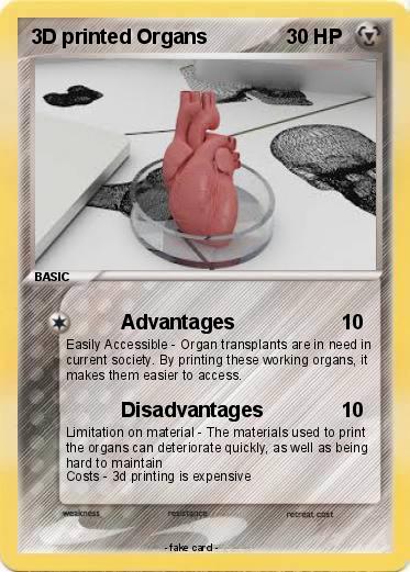 Pokemon 3D printed Organs