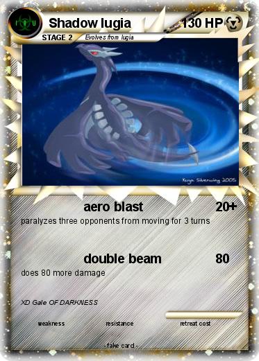 Pokemon Shadow lugia