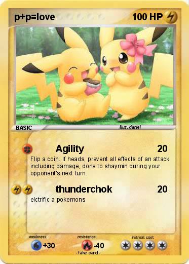 Pokemon p+p=love