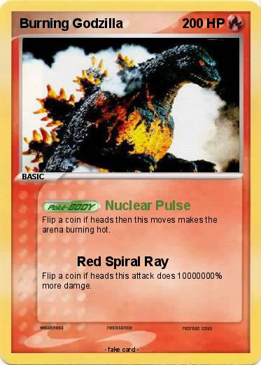 Pokemon Burning Godzilla