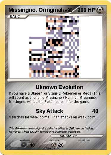 Pokemon Missingno. Oringinal