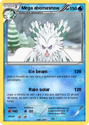 Pokemon Mega abomasnow