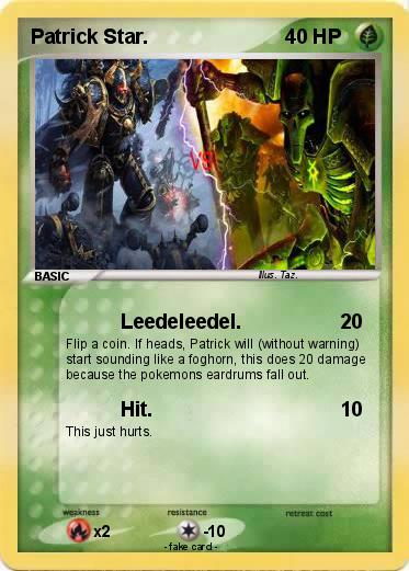 Pokemon Patrick Star.