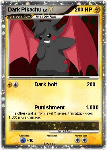 Pokemon Dark Pikachu