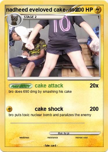 Pokemon nadheed eveloved cake