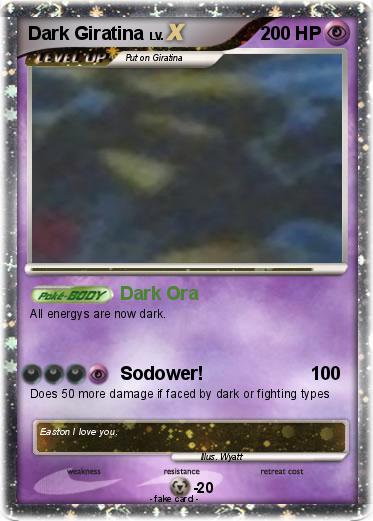 Pokemon Dark Giratina