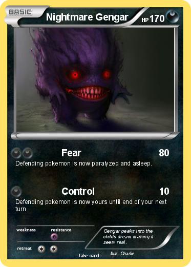 Pokemon Nightmare Gengar