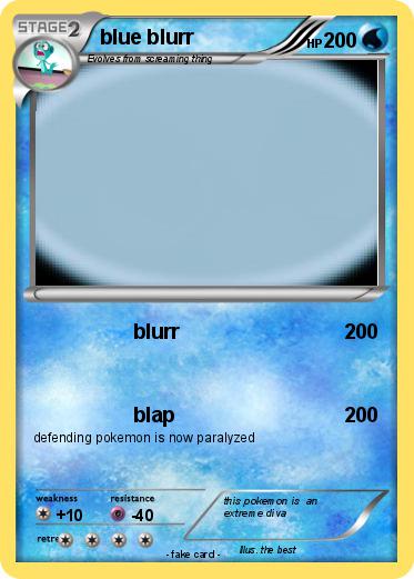Pokemon blue blurr