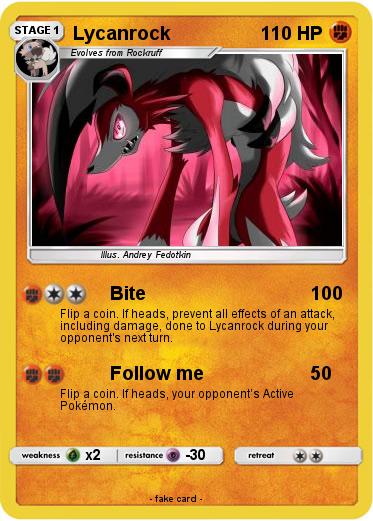 Pokemon Lycanrock Pokemon Lycanrock
