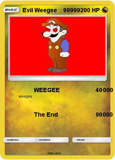 Pokemon Evil Weegee    99999