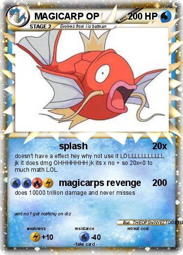 Pokemon MAGICARP OP