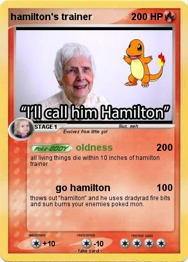 Pokemon hamilton's trainer