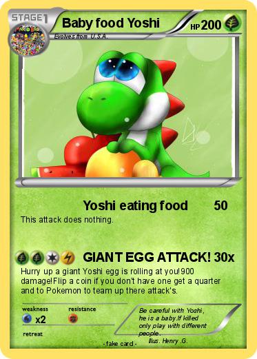 Pokemon Baby food Yoshi