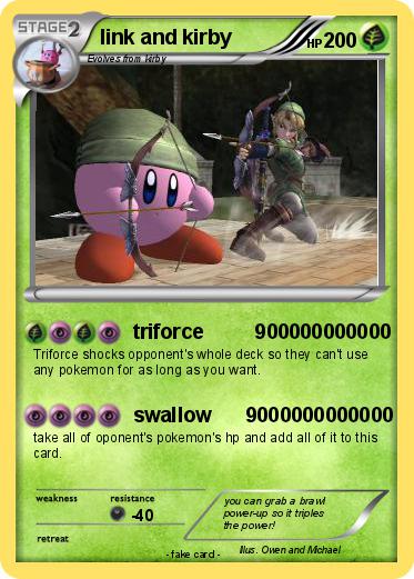 Pokemon link and kirby