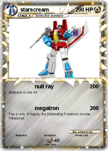 Pokemon starscream